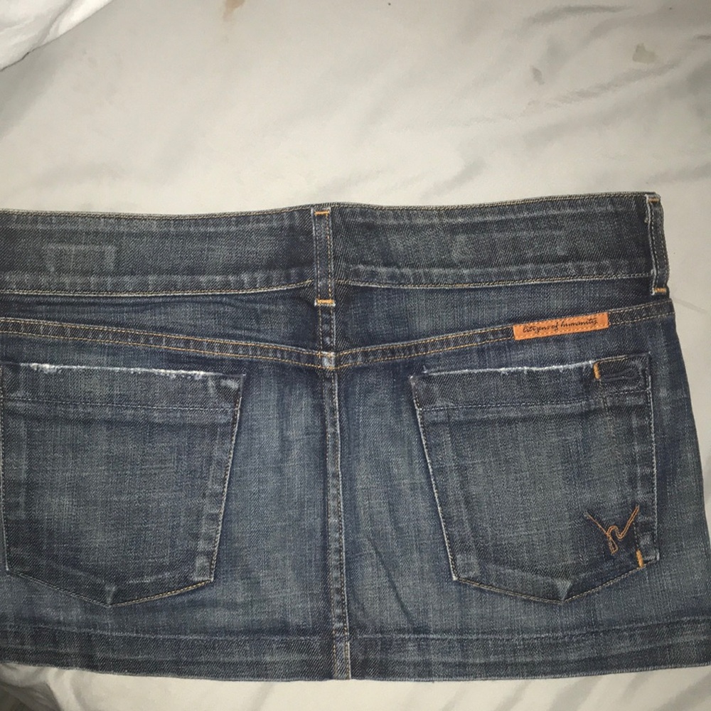 Citizen of humanity denim skirt